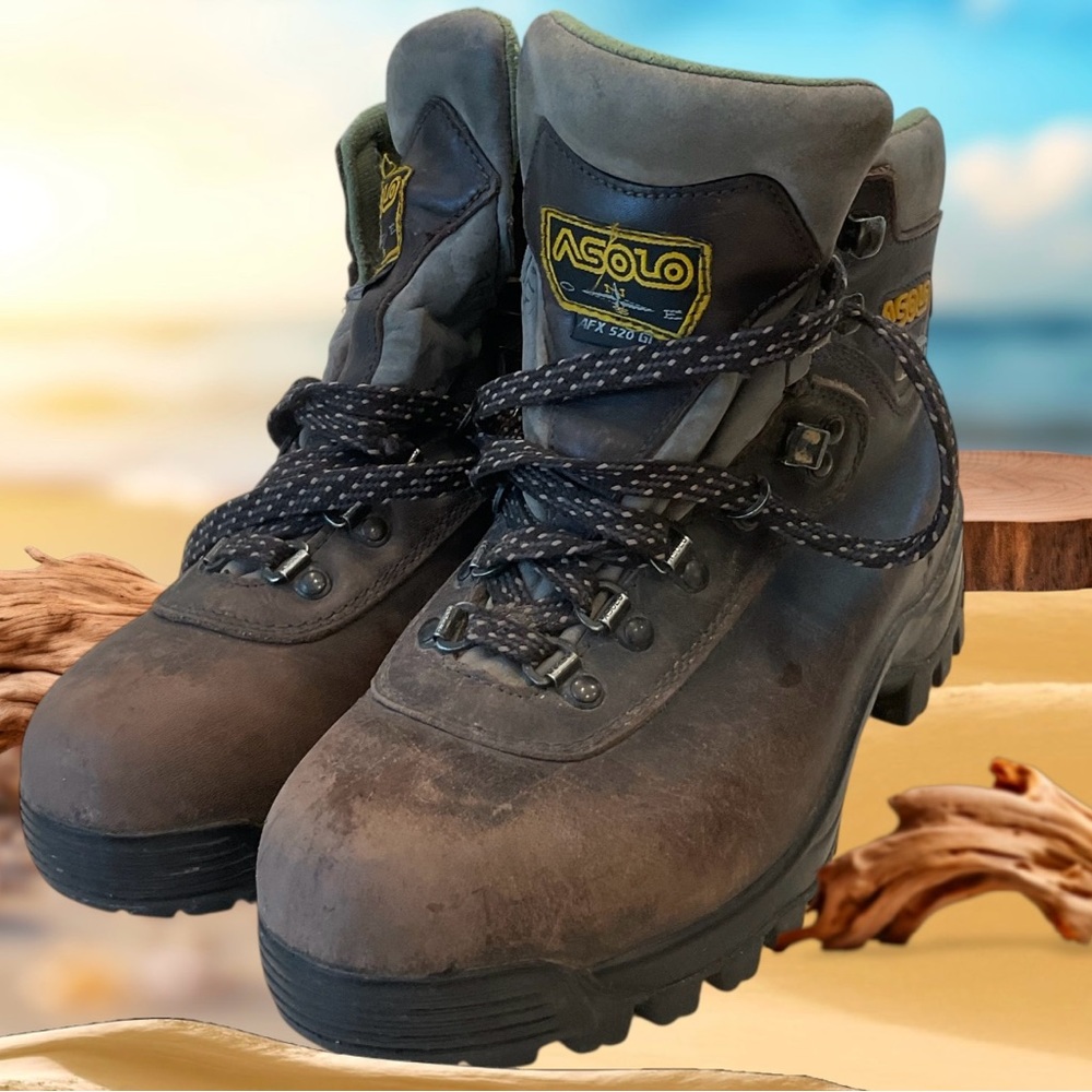 Asolo AFX 520 GVX Women’s Leather and Gortex Hiking Boots in Chestnut, Size 8.5 - Picture 2 of 16